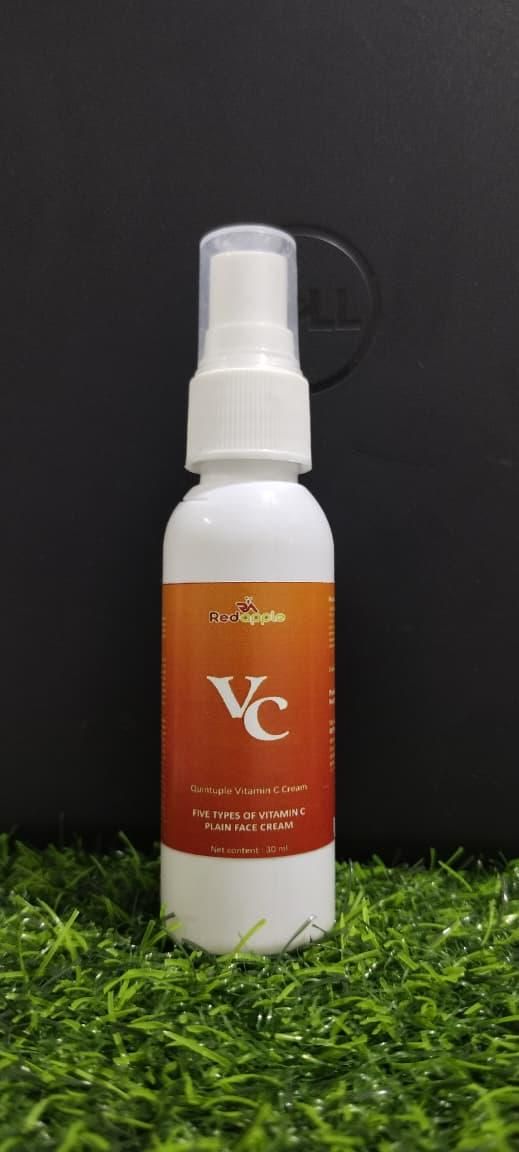 VC Tone-up Cream – Vitamin C (30 ml)Brightening Serum & Skin Tone-Up Essence, Hydrating Anti-Dullness Face Cream with 5 Types of Vitamin C for Glowing Skin