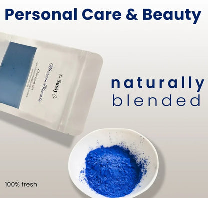 The SASSY Moroccan Nila Powder | 100% Natural Indigo Blue Powder for Skin Brightening, Smoothening, & detox| pack