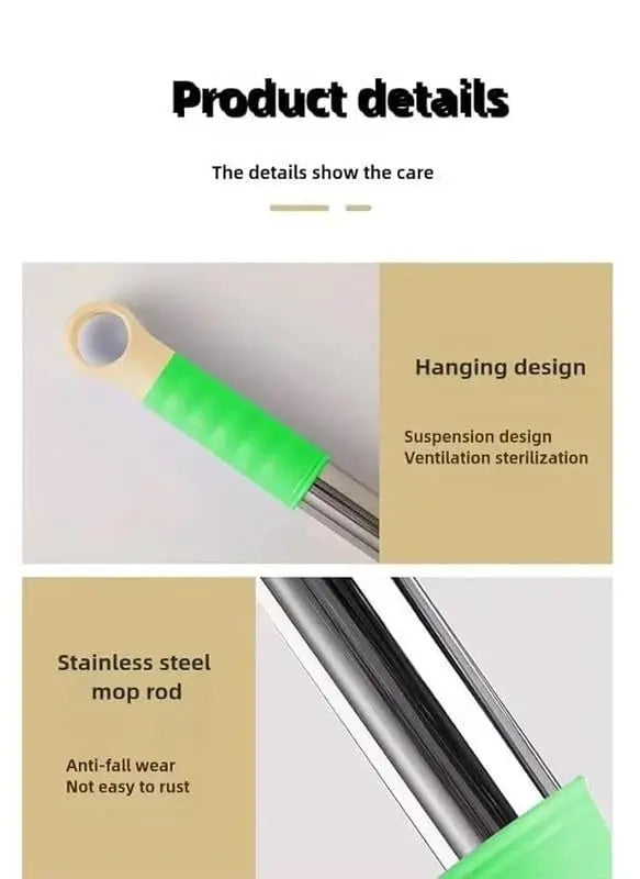 Cindenova.com:  Best Quality Dehydrated Mop, Self-Wringing Twist Mops for Floor Cleaning, 360 Degree Spin Round Wall Cleaning Mop, Microfiber cloth Wet and Dry :Home Improvement-Free delivery, Shop Now