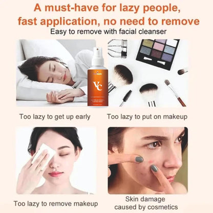 VC Tone-up Cream – Vitamin C (30 ml)Brightening Serum & Skin Tone-Up Essence, Hydrating Anti-Dullness Face Cream with 5 Types of Vitamin C for Glowing Skin